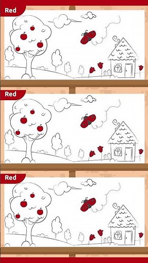🟥🟥🟥 Let's Color in Red! 🎨 Learn the Colors with Smile and Learn 🎈