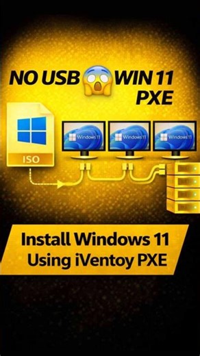 No USB 😱 Install Windows 11 via PXE (iVentoy Trick)