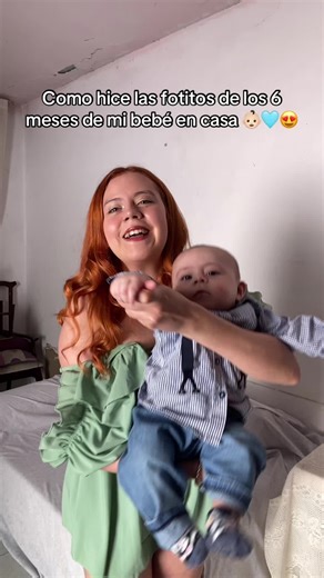 Sesión de fotos creativas para el 6° mes de mi bebé