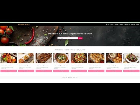 HTML & CSS project | Responsive Recipe Website | HTML CSS Project for Beginners.