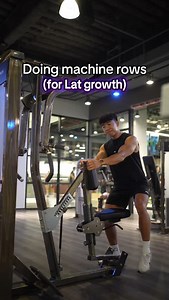 If your goal is to bias the lats on a chest supported machine row, a neutral grip around shoulder width will help you get a more tucked arm path. However, also be mindful to adjust your seat so that you’re pulling to your waist rather than your chest — otherwise you could be getting more biceps/forearms than you want. #fitness #gym | Tyler Path