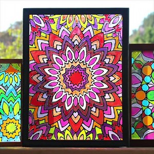 320 reactions · 78 shares | A glass frame and your favorite designs become MINI STAINED GLASS art for your home! From the archives. | Mark Montano | Facebook