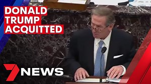 36K views · 623 reactions | Donald J. Trump has been acquitted in his second impeachment trial for incitement of insurrection. The US Senate voted 57-43 to acquit Donald Trump on Saturday, after the former president was charged with inciting the attack on the US Capitol building on January 6. More Details: https://7news.link/3dcmISD #DonaldTrump #7NEWS | 7NEWS Sydney | Facebook