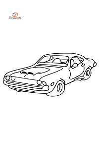 Chevrolet-Chevy Sports Car coloring page - Print for free!