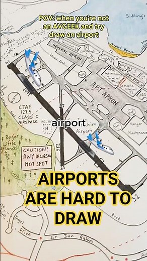 I drew a realistic airport 🛫 🛬💯