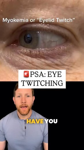 Dr. Jaban Moore on Instagram: "👀Ever get that random eye twitch that won’t quit? That’s called facial myokymia, a repetitive, involuntary twitch of the muscles around your eye. It’s usually harmless… But it’s not random. That twitch is your nervous system trying to tell you something. 🧠According to the National Institutes of Health (NIH): “Eyelid myokymia is described as continuous and fine contractions that affect the lower eyelid mainly. The causes of this condition are not well known, but i