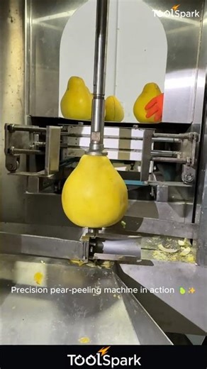 This Machine Peels Pears With Ridiculous Precision! 😳🚀
