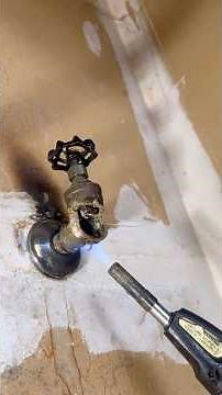 how a real professional installs a ball valve for a hot water heater