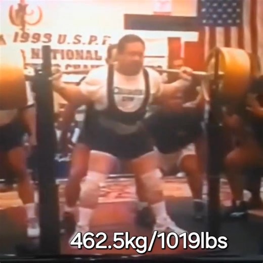 Ed Coan squatting 462.5kg | ProRaw Powerlifting
