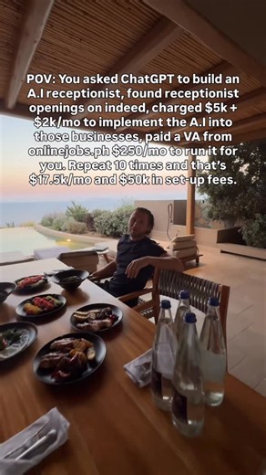 Jordan Lee on Instagram: "We’re in the A.I gold rush right now. So I asked ChatGPT to build an A.I receptionist I could sell to a local health & wellness spa for $5,000 to see what would happen. Here are the results… First, here’s the prompt I used: “Create a JSON file that handles inbound phone calls for a health & wellness spa. The A.I. should take the caller’s name, service they want, and preferred time. Then send that data to an n8n webhook in JSON format.” Next, I went to n8n.io and pasted