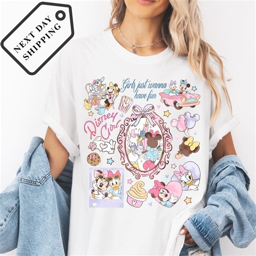 Comfort Colors® Disney Minnie and Daisy Girls Just Wanna Have Fun Bestie Shirt Disney Girls Trip Tee Minnie Daisy Best Friends Shirts Q0634 - Etsy