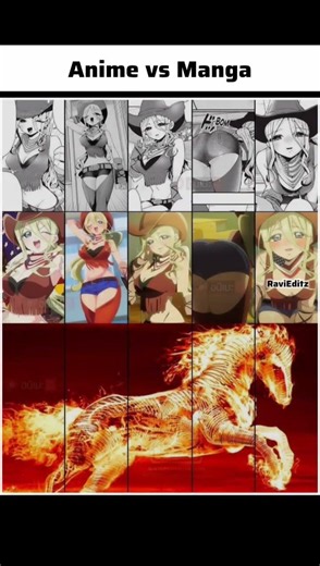 Same character, different levels of fan service.