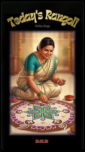 Easy Rangoli #viralvideo #shorts #trending #viral #fyp #rangoli #muggulu #art #shortsfeed #minivlog