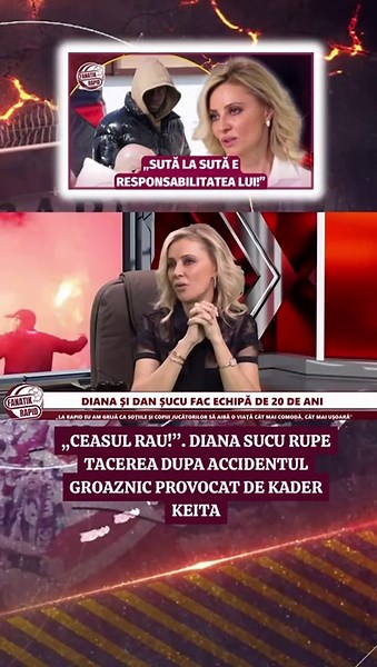 Diana Sucu RUPE TACEREA la FANATIK RAPID dupa ACCIDENTUL GROAZNIC provocat de Kader Keita! #Fanatik #rapid #dianasucu #keita #robertnita @Robert Nita 🔔FOLLOW! LIKE & SHARE 👍 👉Intra pe www.fanatik.ro, site-ul exclusivitatilor! LINK IN BIO!