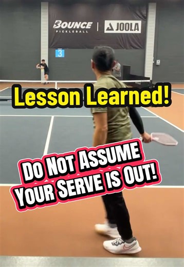 Pickleball Lesson: Unless your opponent called your ball out, play the effin ball!😅😆🤣 #pickleball #pickleballtiktok #pickleballislife #pickleballhighlights #erne