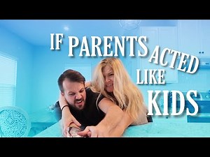 ACTING like kids for 24 HOURS! Being A CHILD For A DAY | Parents Acting Like Babies!