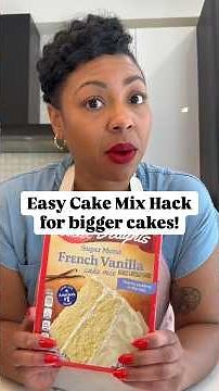 Bigger Cake from Cake Mix! You wanted it so here it is! #cake #easyrecipe