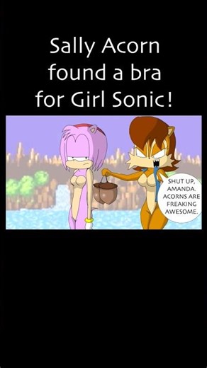 Sally Acorn helps Girl Sonic out!