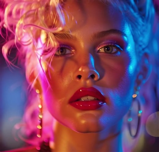 80’s Retro Glam Portrait: Capture Vintage Vibes