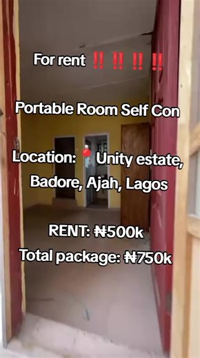 Portable Room Self Contained for Rent in Lagos
