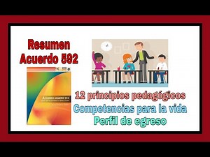 Acuerdo 592 | Plan de Estudios 2011| Competencias para la vida | 12 Principios pedagógicos