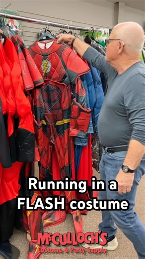 Running in The Flash Costume #shortvideo #costume #short