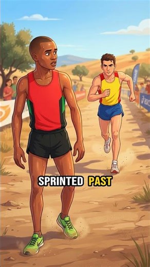 How did a runner win by losing the race?