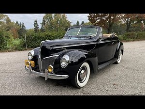 1940 Mercury Eight Convertible Drive and Walk Around