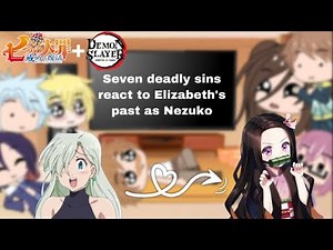 Seven deadly sins react to Elizabeth’s past as Nezuko||sds+ds||iiDemon.Gacha