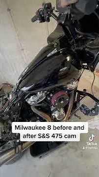 Milwaukee 8 107 before and after S&S 475 cam swap