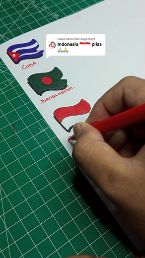 Drawing the Indonesian Flag Tutorial