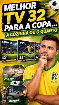 TOP 3 MELHORES TVs 32 polegadas custo-benefício para assistir a Copa 2026