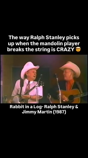 7.3K views · 1.7K reactions | It’s crazy the ear and the timing on this! The mandolin player popped a string and Dr Ralph Stanley had no problem working up the neck and taking over! A true show of his class and professionalism!朗☺️ #appalachia #appalachiansound #bluegrass #country #musichistory #music #history #countrymusic #bluegrassmusic | Michael Warnick | Facebook