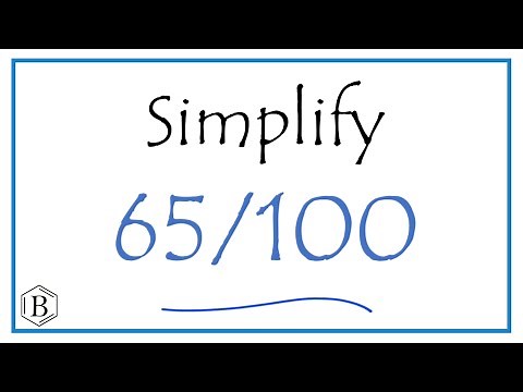 How to Simplify the Fraction 65/100