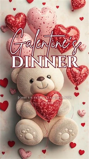 Cute Valentine Dinner Invitation Video | Animated Romantic Canva Template