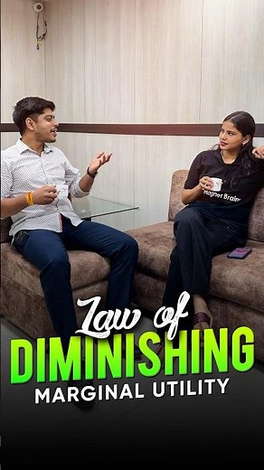 Law of Diminishing Marginal Utility 📉🤔 #ytshorts #magnetbrains #economics