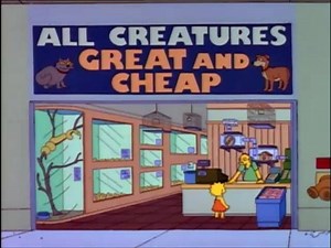 "This little guy writes mysteries under the name J.B. McGregor." (S4, E16: "Duffless") | Nothing but Simpsons clips