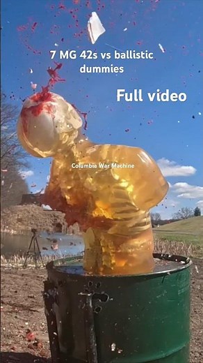 MG 42s vs Ballistic Dummies #mg42 #gaming