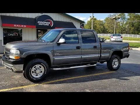 2002 Chevy Silverado 2500HD Crew Cab 4x4 Duramax Cooper Motors McHenry IL