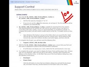 Shelly Cashman Excel 365 | Module 10: SAM Project B