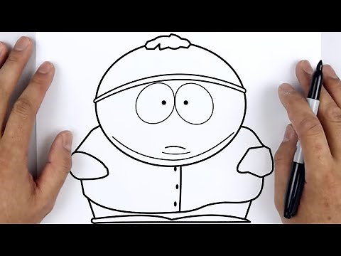 HOW TO DRAW ERIC CARTMAN | South Park - Easy Step By Step Tutorial For Beginners