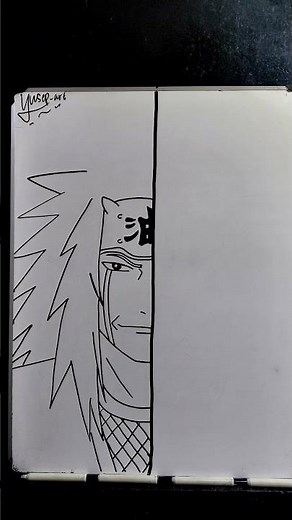 jiraiya vs kasin koji #animedrawing #howtodraw