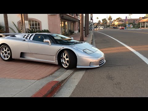 SCRAPES GROUND, RARE Bugatti EB110SS
