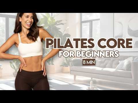 8 Min Beginner Pilates Core (Slow & Controlled) | No Equipment | Lilly Sabri