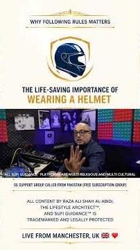 Importance Of Wearing A Helmet | #dhikr #spirituality