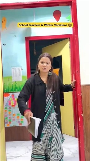 Teacher and winter vacation #trending #shorts