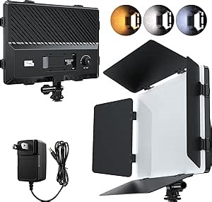 Pixel LED Video Light Panel Photography Camera Lighting 20W Bi-Color Dimmable 2500-6500K Led Studio Streaming Lights Photo Video Shooting (Battery Not Included)