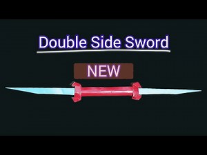 How to make a origami paper double side sword | How to make a double side sword like a pro.