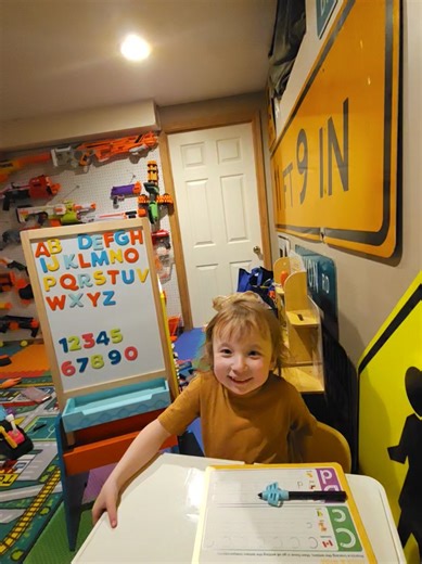 class is in session...... kind of.... HAHAHA hes gonna be a handful when he starts school juat like I was. Def gonna be the class clown but im gonna make sure hes the smartest in the room too just like I was. #classroom #classclown