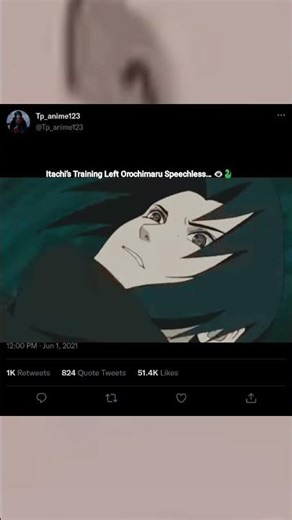 “Itachi’s Training Left Orochimaru Speechless… 👁️🐍 #itachi #naruto #anime #shorts